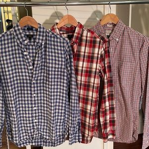 J Crew men’s button down shirts. Lot of 3